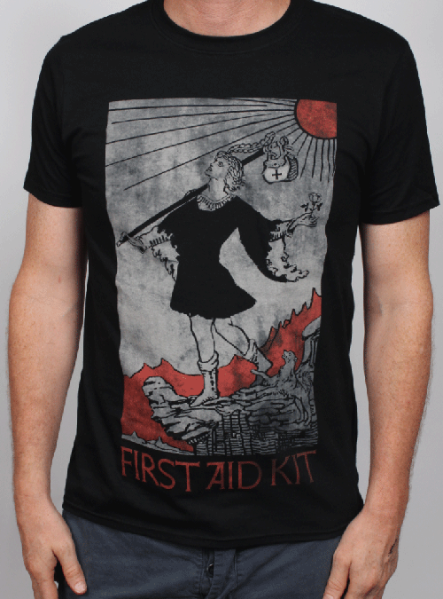 Fool For Men Black Tshirt by First Aid Kit