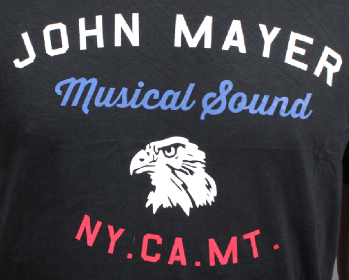 Eagle Black Tshirt   by John Mayer
