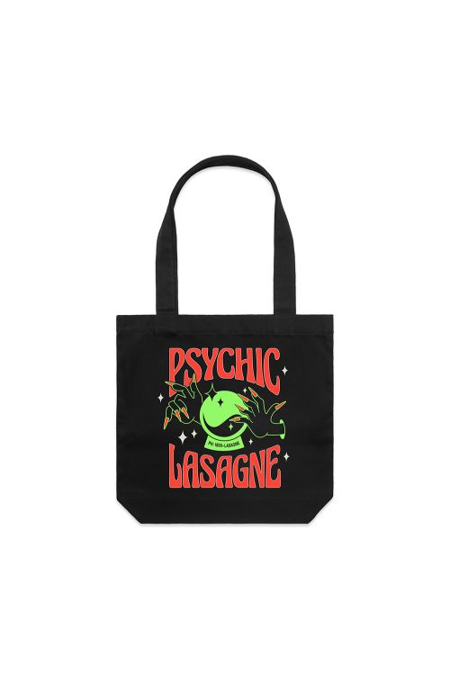 SCARY PSYCHIC BLACK TOTE by 1800 Lasagne