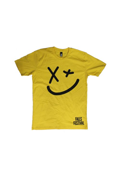 Smiley Event Yellow Tshirt by Falls Festival
