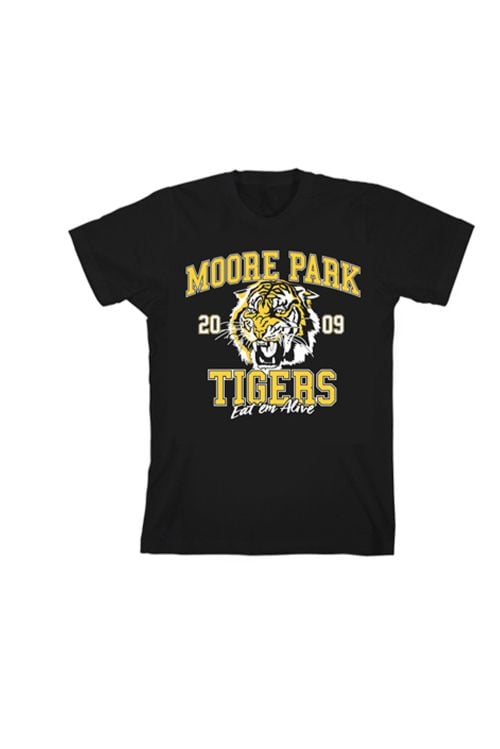 Adult Black Tshirt by Moore Park Tigers