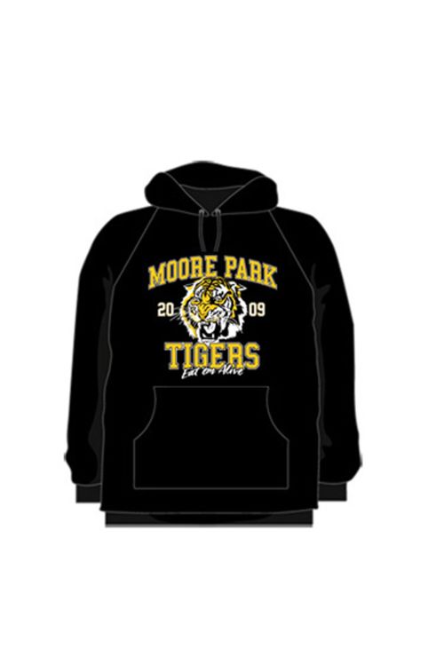 Black Adult Hoody by Moore Park Tigers