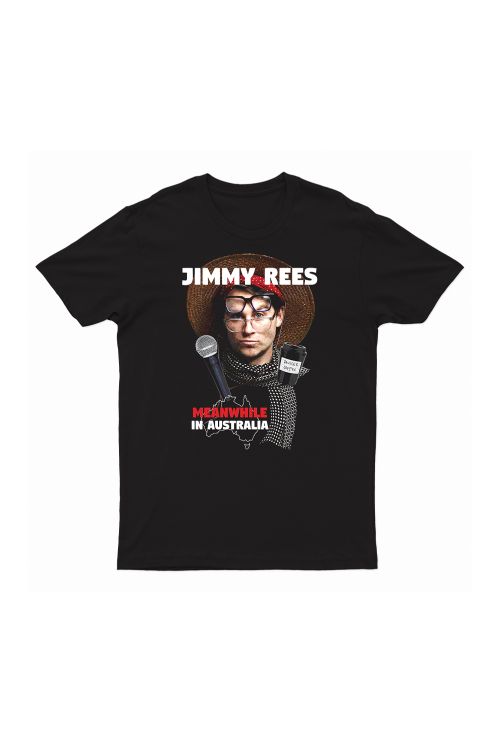 MEANWHILE IN AUSTRALIA BLACK TOUR TSHIRT by Jimmy Rees