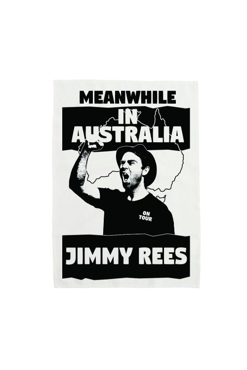 MEANWHILE IN AUSTRALIA TEA TOWEL by Jimmy Rees