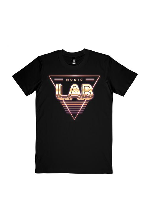 Triangle Black Tshirt (Front Print Only) by L.A.B.