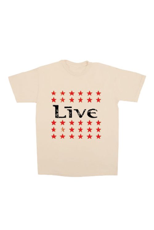 Stars Cream Tshirt by LIVE