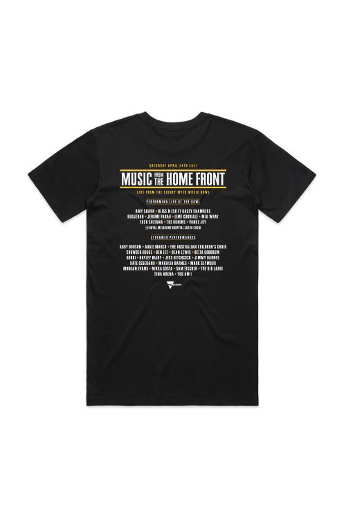 Event 2021 Unisex Black Tshirt by Music From The Homefront