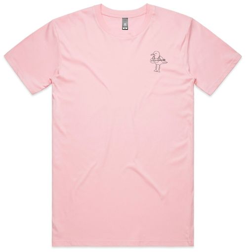 SPARE CHIPS ADULT UNISEX PINK TEE by Sam Cotton