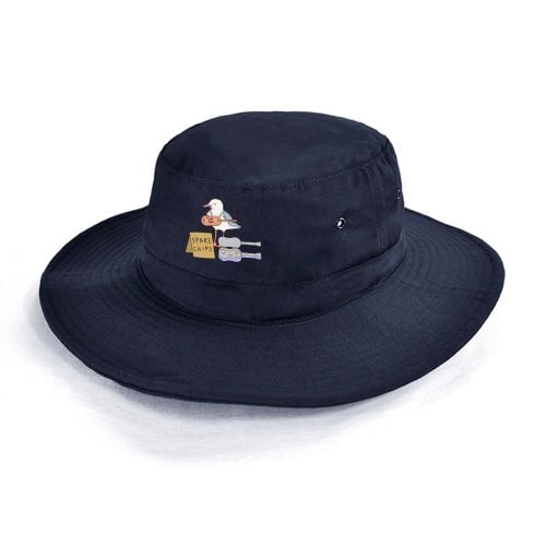 SPARE CHIPS NAVY KIDS HAT by Sam Cotton