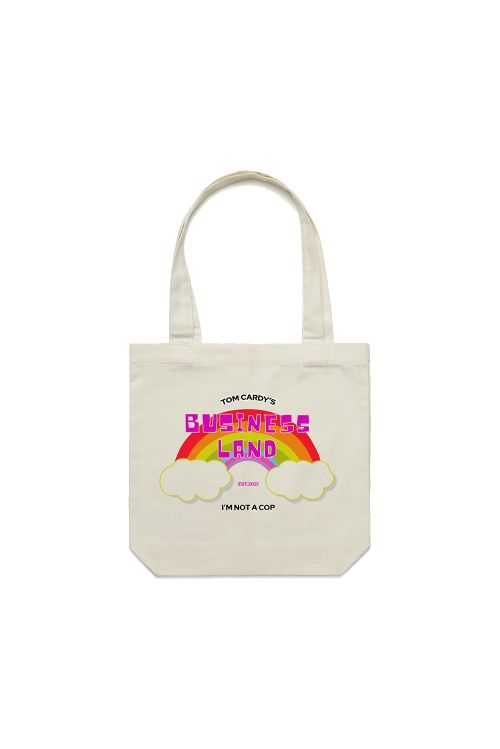 Business Land Natural Tote Bag by Tom Cardy