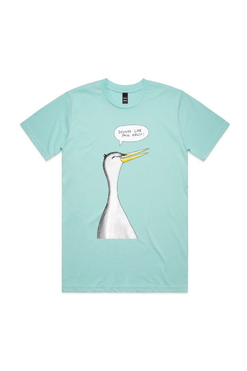 PAUL KELLY - Heron Sounds Like Unisex Lagoon Tshirt by Support Act