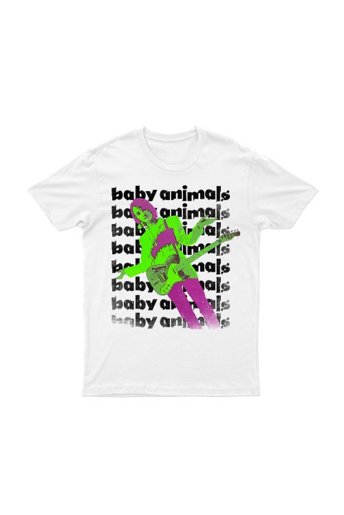 EARLY WARNING WHITE TSHIRT by Baby Animals