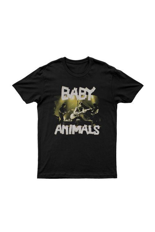 Live Photo Black Tshirt by Baby Animals