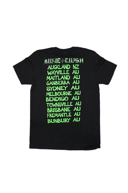Spray Black Tshirt NZ/Australian Tour 2019 by Billie Eilish