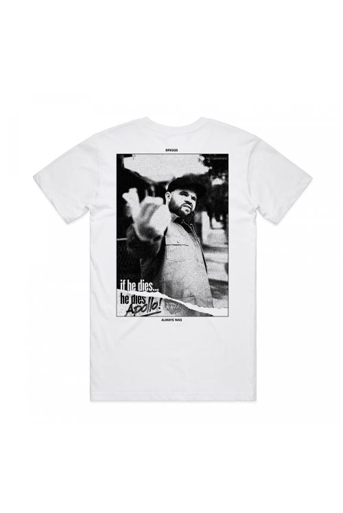 Briggs - White Apollo Tee by Bad Apples Music