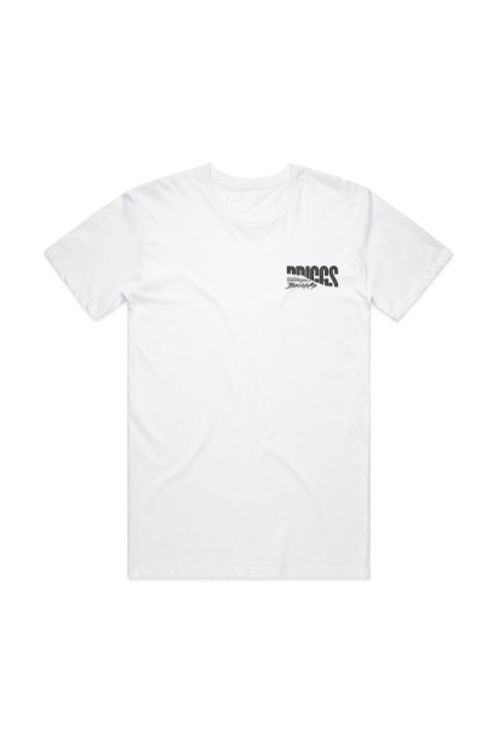 Briggs - White Apollo Tee by Bad Apples Music