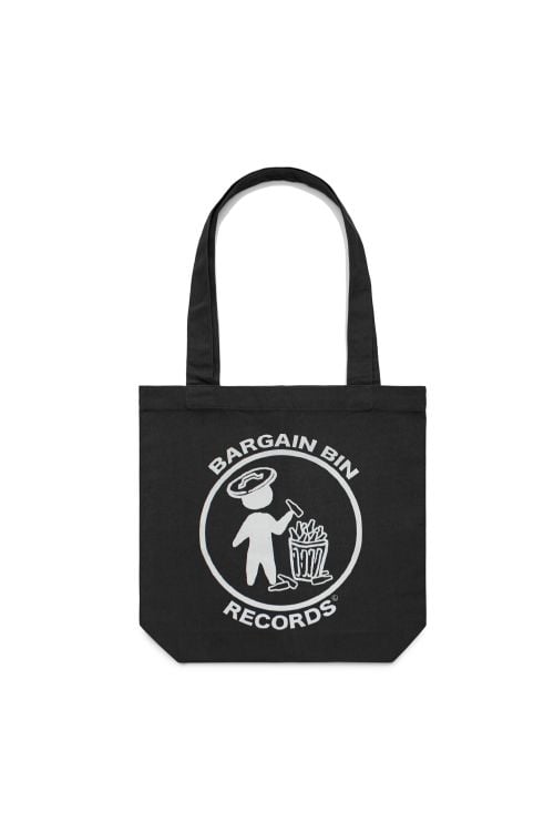 Bargain Bin Records Black Tote by Bargain Bin Records