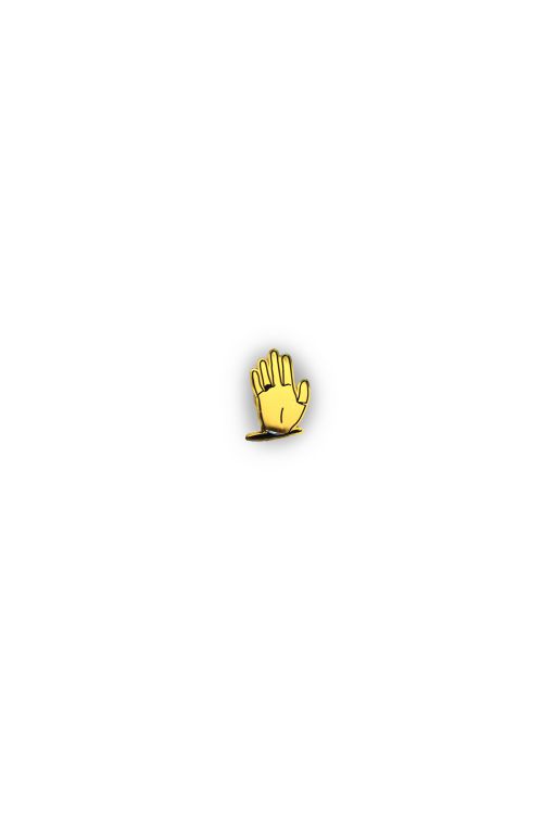 Gold Hand Pin by Chet Faker