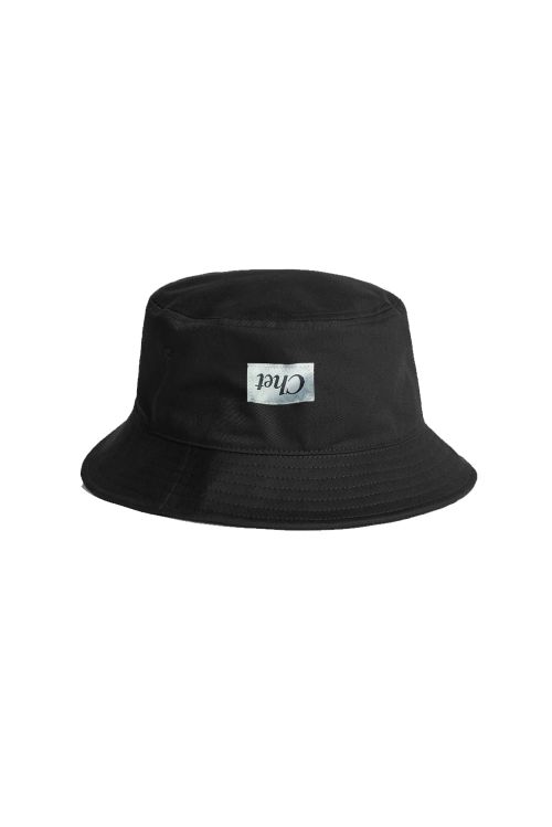 Upside Down Logo Black Bucket Hat by Chet Faker
