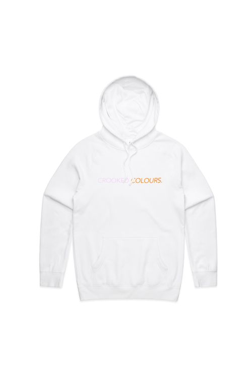 Two Tone White Hoody by Crooked Colours