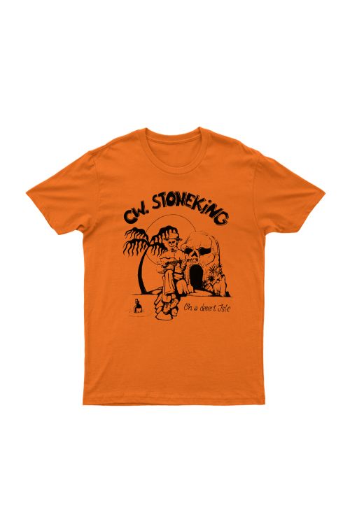 On a Desert Isle Orange Tshirt by C.W. Stoneking
