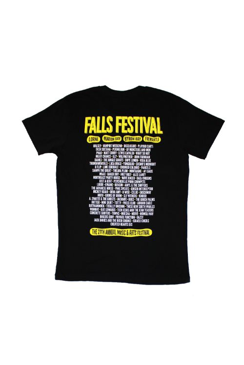 Icons Event Black Mens Tshirt by Falls Festival