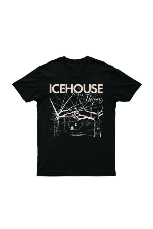 ICEHOUSE PLAYS FLOWERS BLACK TSHIRT by Icehouse