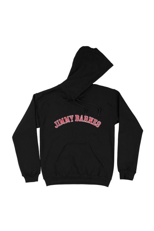 Jimmy Barnes Hoodie (Red + White Embroidery) by Jimmy Barnes