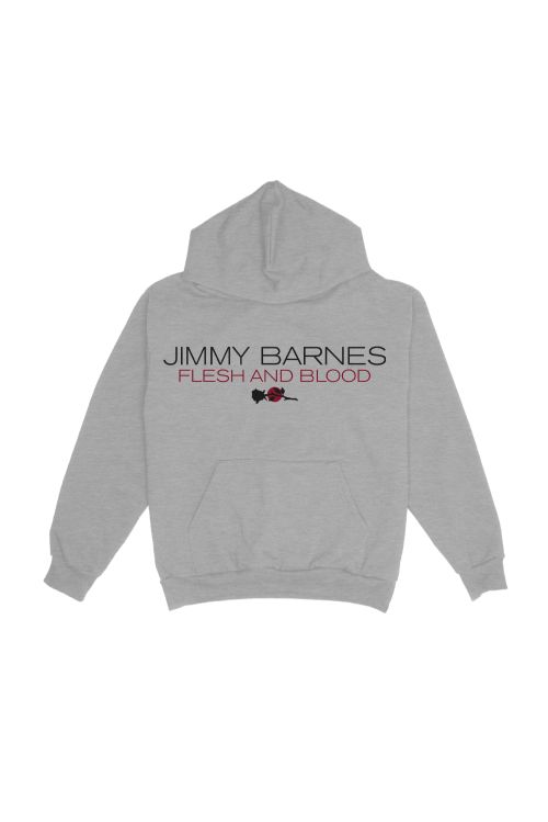 Flesh And Blood Grey Hoody by Jimmy Barnes