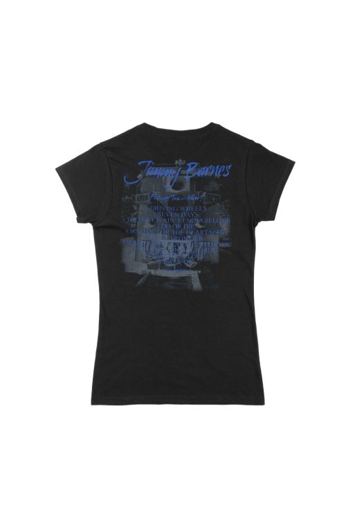 Black 'Freight Train Heart' T-shirt by Jimmy Barnes