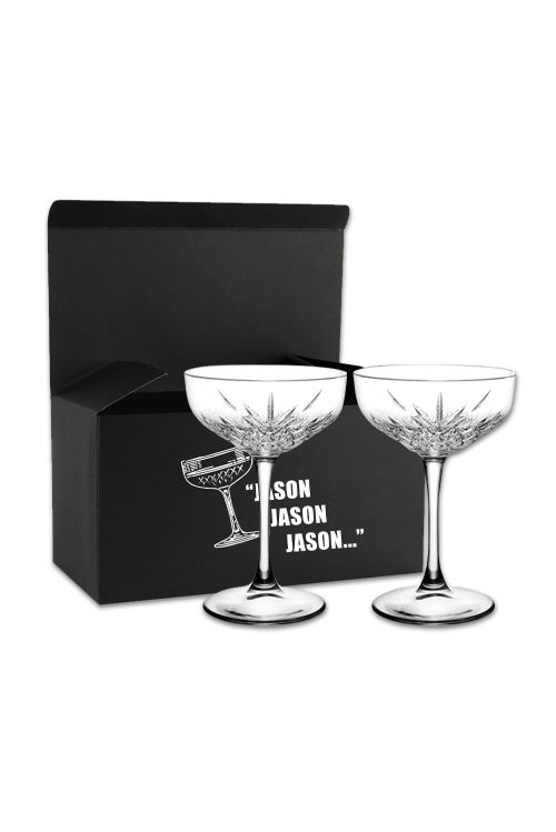 The Guy Who Decides Cocktail Glass Set by Jimmy Rees