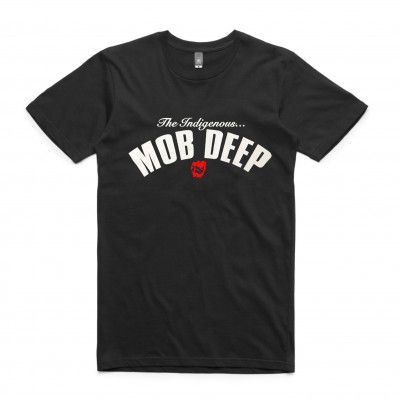 Bad Apples Music - Indigenous Mob Deep Black T-Shirt by Bad Apples Music