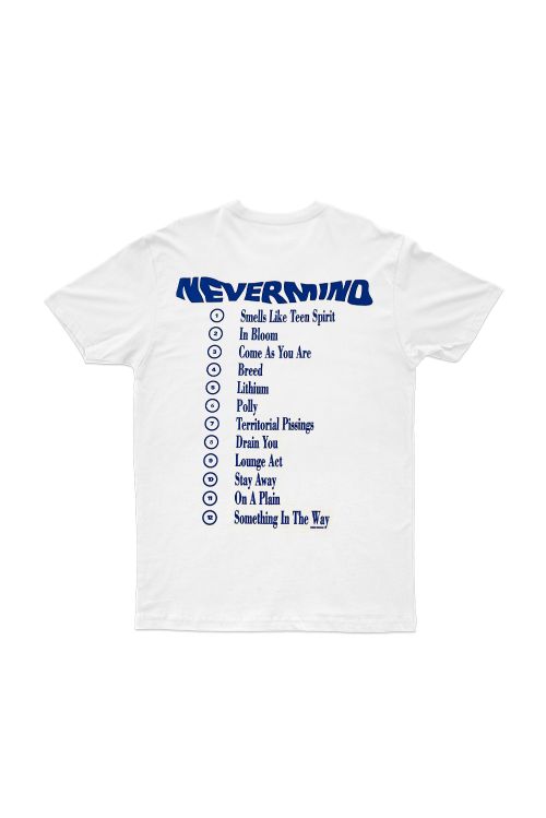 Nevermind White Tshirt w/back print by Nirvana