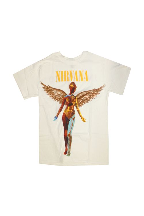In Utero White Tshirt by Nirvana