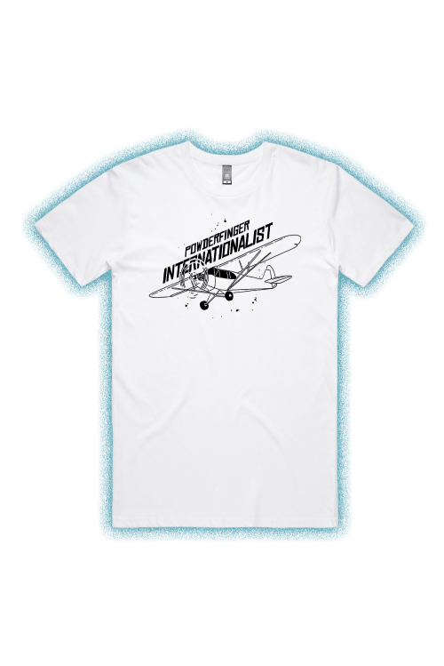 Internationalist White Unisex Tshirt by Powderfinger