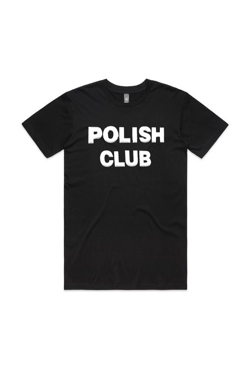 Classic Puffy Logo Black Tshirt by Polish Club