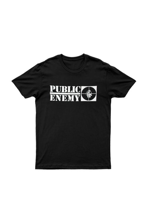 Logo Black Tshirt by Public Enemy