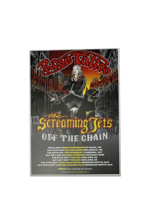 Off The Chain Event Tour 2019 Poster (Tatts/Jets) by Rose Tattoo