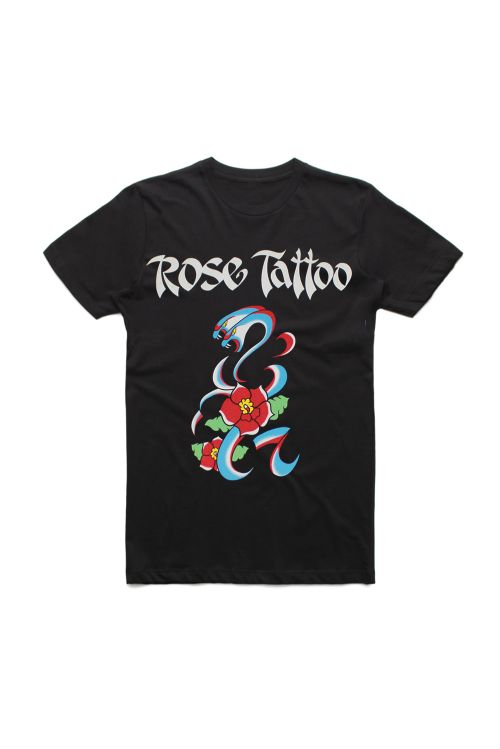 Tatts Forever Black Tshirt by Rose Tattoo