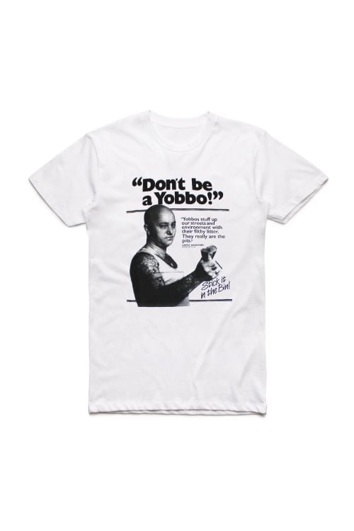 Yobbo White Tshirt by Rose Tattoo