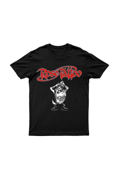 WE CAN'T BE BEATEN - BLACK T SHIRT by Rose Tattoo