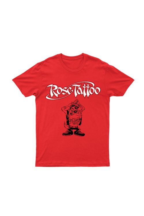 WE CAN'T BE BEATEN - RED T SHIRT by Rose Tattoo