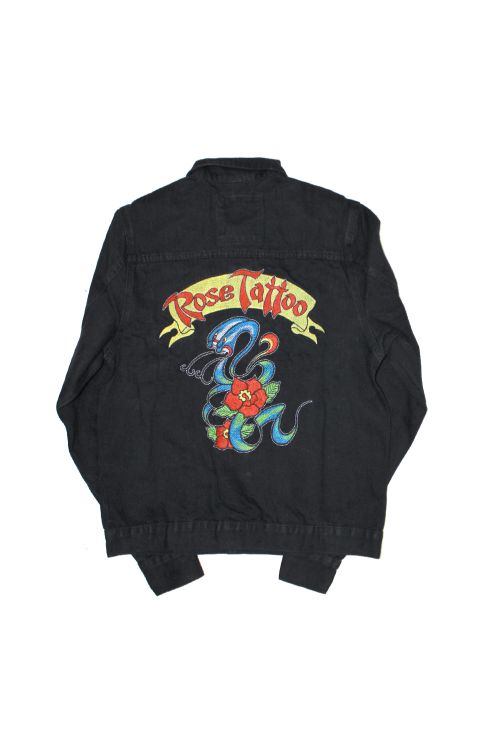 Rock N Roll Outlaw Black Denim Jacket (Limited Edition) by Rose Tattoo