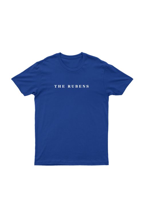 Text Embroidery Blue Tshirt by The Rubens