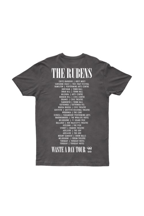 Waste A Day Tour Faded Black Tee by The Rubens