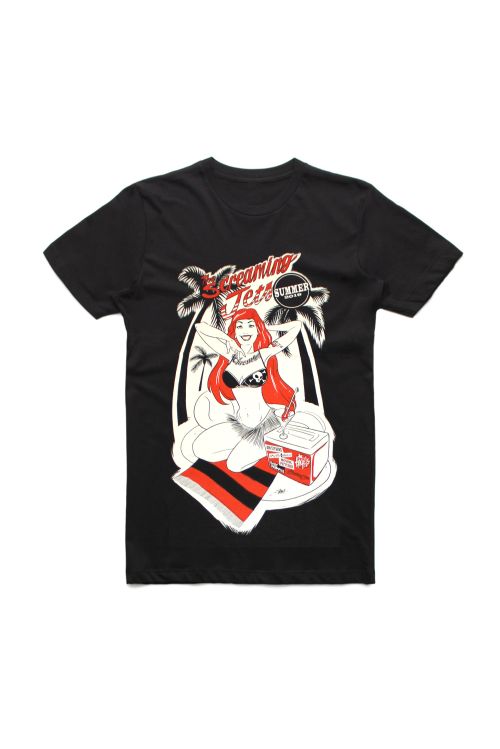 Pinup/Red Hot Summer 2019 Black Tshirt by The Screaming Jets