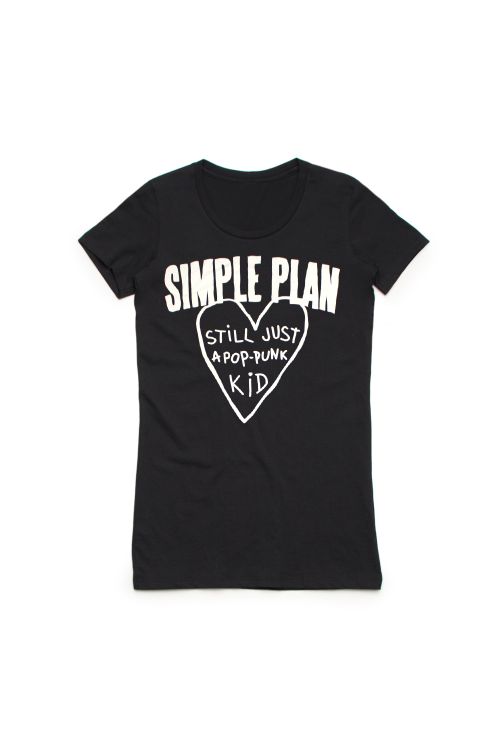 Pop Punk Kid Ladies Tshirt by Simple Plan
