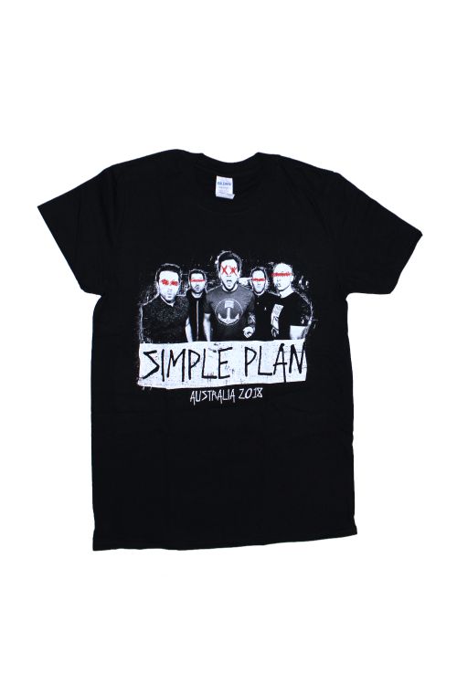 Band Photo Black Tshirt 2018 by Simple Plan