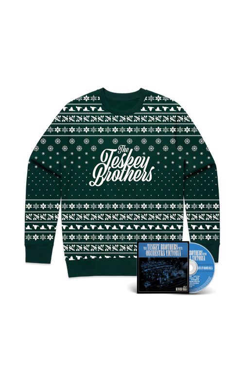 Green Xmas Sweater/The Teskey Brothers with Orchestra Victoria - Live at Hamer Hall CD Bundle by The Teskey Brothers
