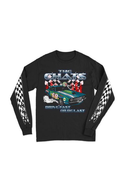 Drive Fast Black Vintage Long Sleeve by The Chats